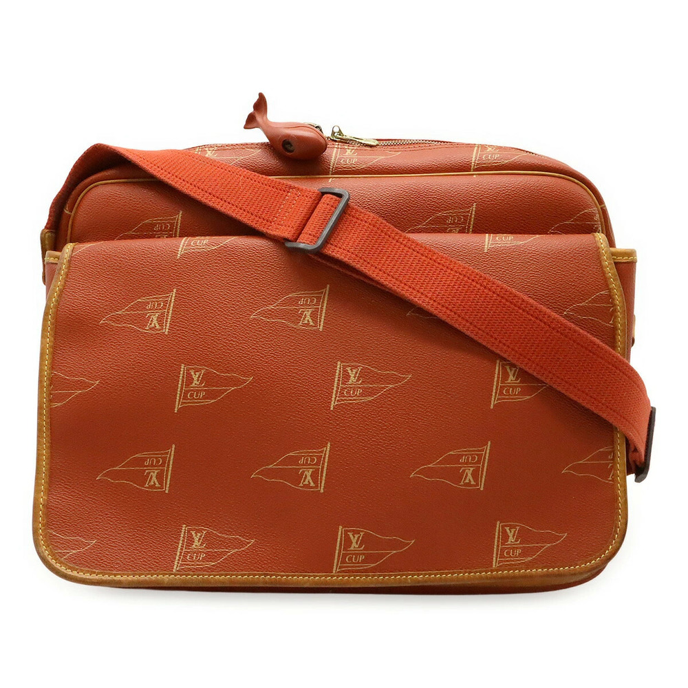 LOUIS VUITTON Cup LV Calvi Shoulder Bag Messenger Avocado Orange